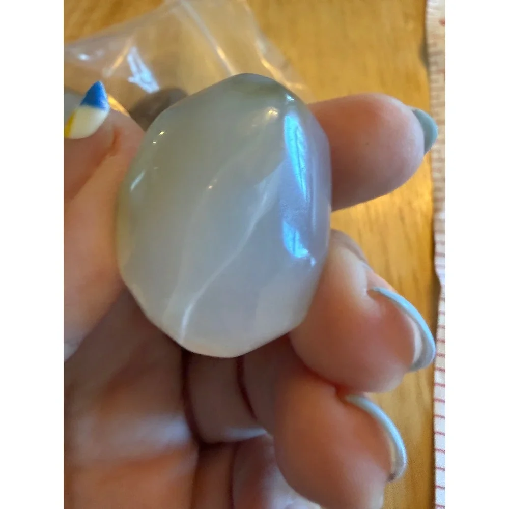 Natural Polished Agate Stone Beads Large Tumbled Drilled Gemstones Set